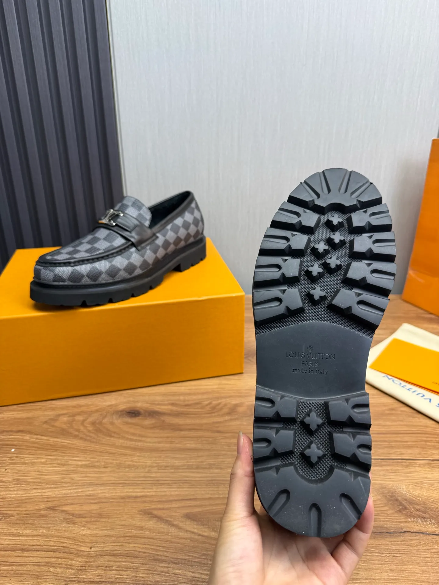 Factory 680💰 LV. Men's business casual leather shoes, all made of imported original brand leather, just to create a more comfortable wearing experience, original non-slip and wear-resistant outsole ✔️16-45 (38.45 non-returnable)